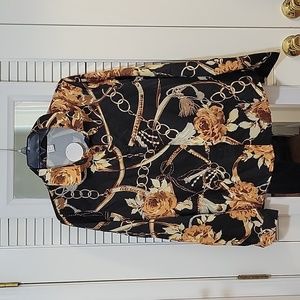 NWT Designer Inspired Button Down Blouse